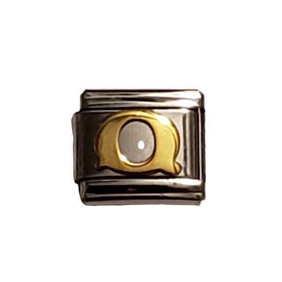 Italian Charm Bracelet Alphabet Letter Link - LETTER "Q" - Picture 1 of 1